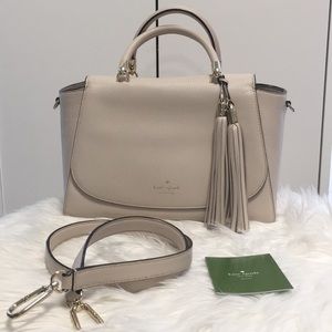 Kate Spade beige tassel crossbody bag (cream)